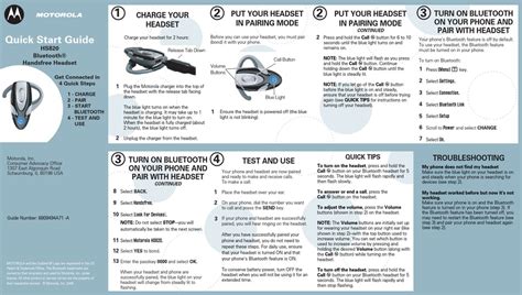 motorola bluetooth hs820 user guide Doc