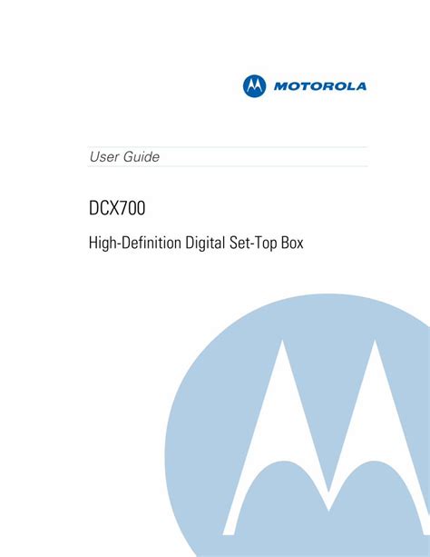 motorola dcx700 user guide Doc