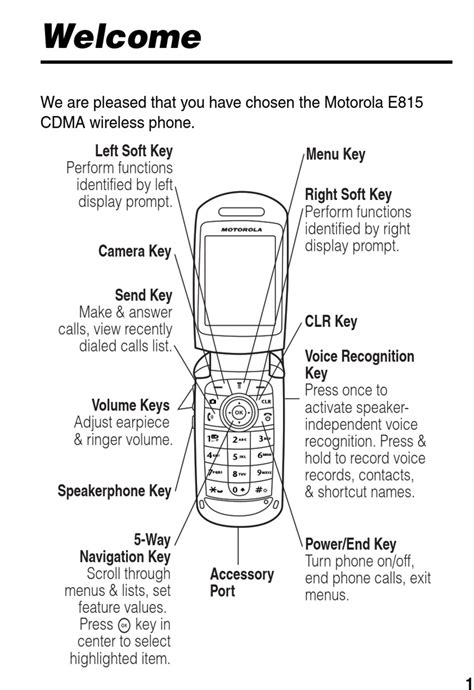 motorola e815 user guide Reader