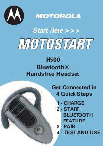 motorola h500 bluetooth headset instructions Reader