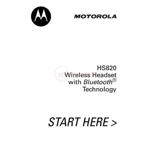 motorola hs820 manual espaol PDF