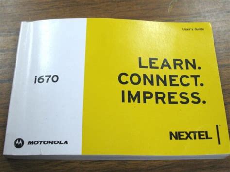 motorola i670 cell phones owners manual Doc