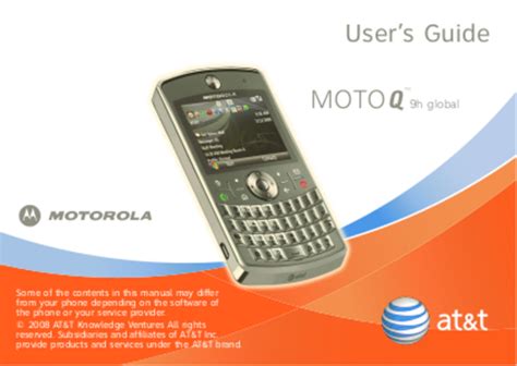 motorola moto q 9m manual PDF