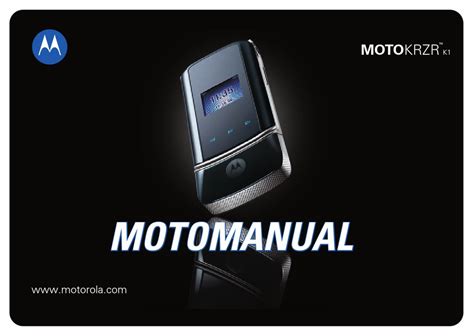 motorola motokrzr k1 manual PDF