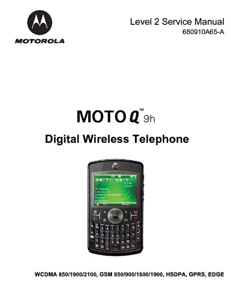 motorola q9h manual pdf Kindle Editon