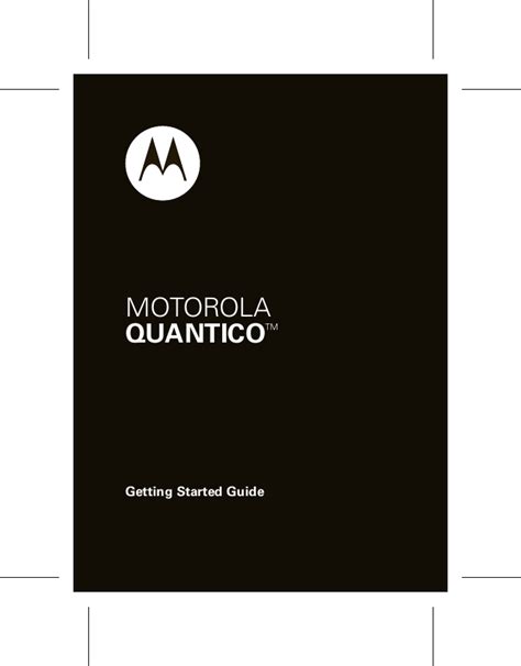 motorola quantico user manual PDF