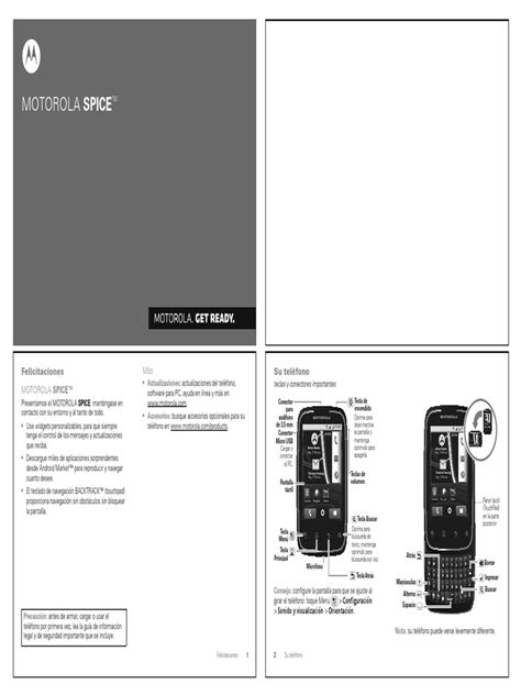 motorola spice manual de usuario Reader