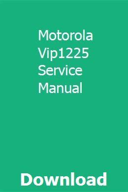 motorola vip1225 user manual Kindle Editon