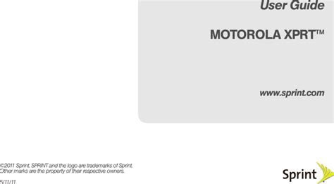 motorola xprt user guide Doc