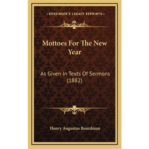 mottoes year given texts sermons PDF