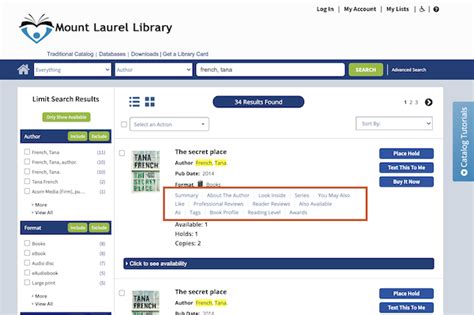 Mount Laurel Library Catalog