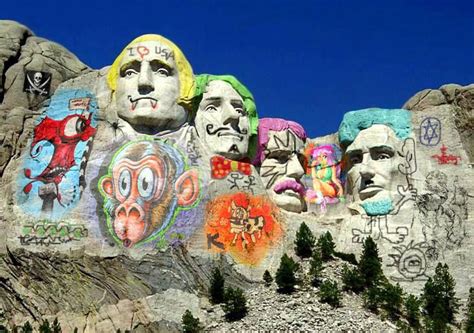 mount rushmore vandalism