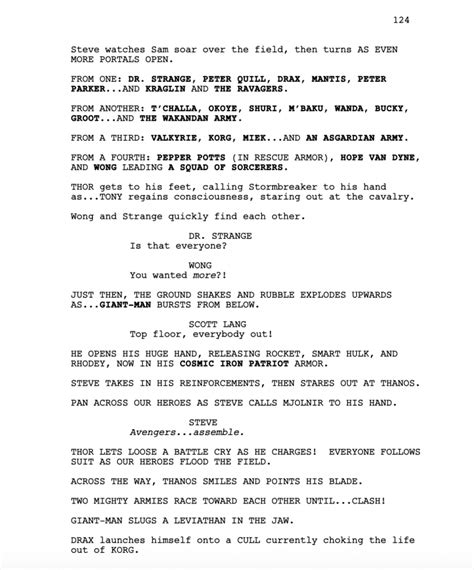 movie script of avengers Epub