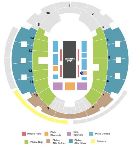 Movistar Arena Seating Chart