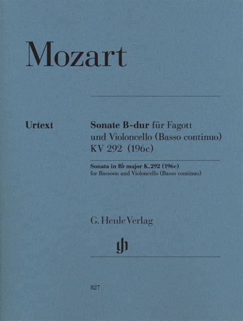 mozart sonata in b flat major k 292 waterhouse bsn or pf chester woodwind Epub