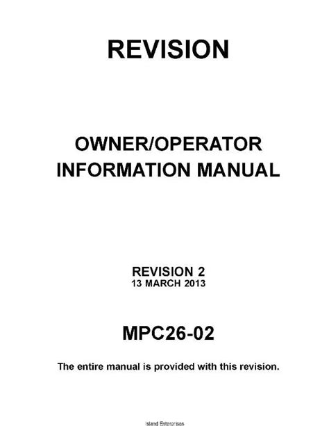 mpc 26 propeller owner operator information manual Reader