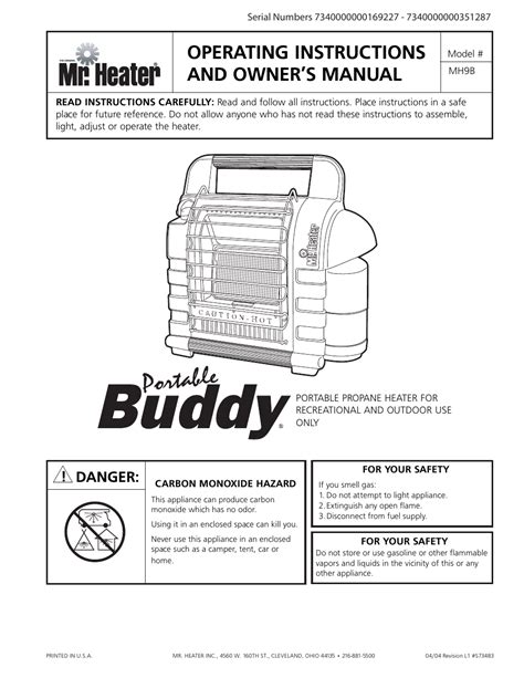 mr heater portable buddy manual Epub