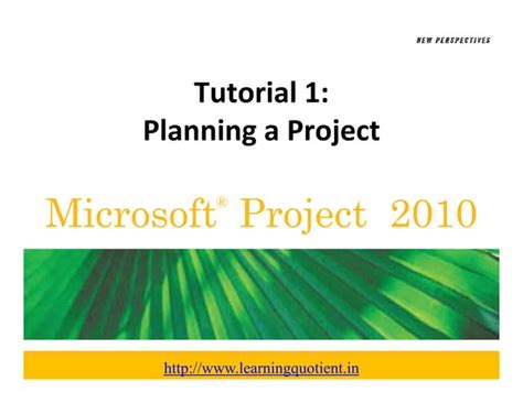 ms project 2010 tutorial manual pdf Reader