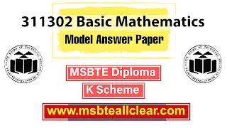 msbte paper solution 2013 basic mathematics PDF