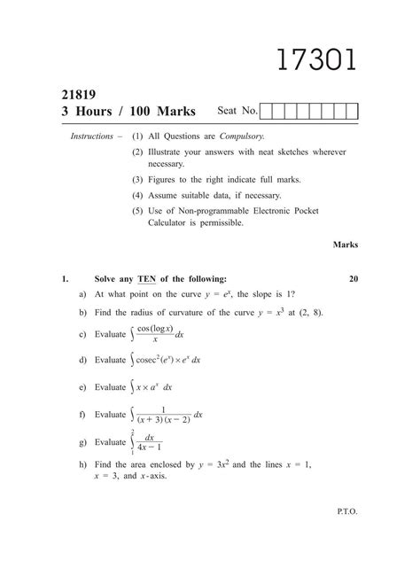 msbte question paper for applied mathematics PDF