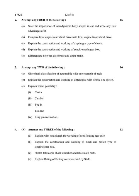 msbte question paper with answer automobile Kindle Editon