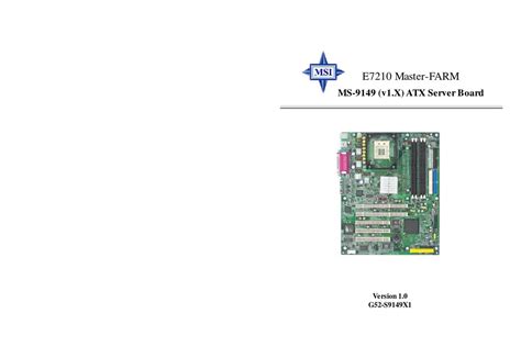 msi e7210 master farm owners manual Reader
