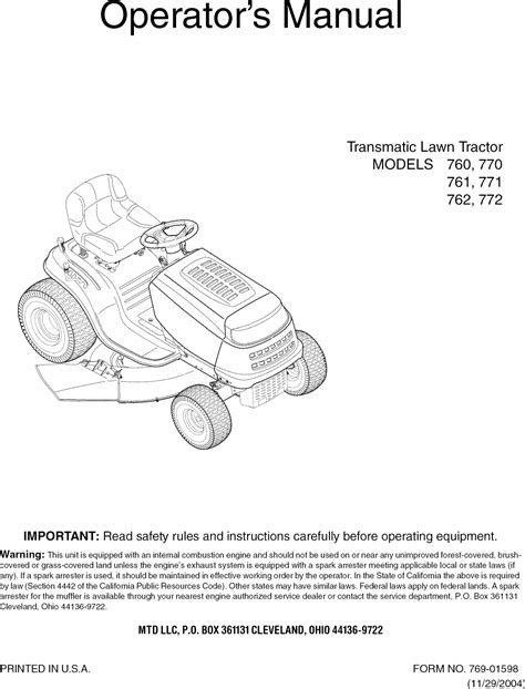 mtd lawn tractor manual Ebook Doc