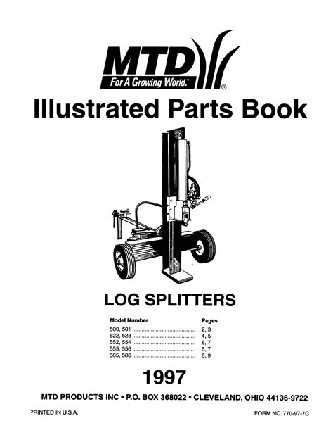 mtd log splitter user manuals Epub