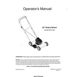 mtd mower model 020 engine manual PDF