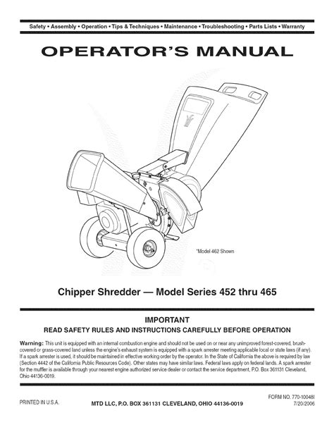 mtd yard machine manual PDF