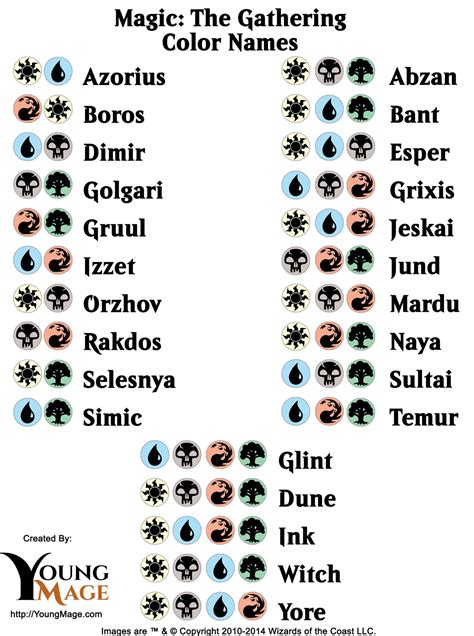 mtg color names