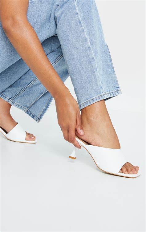 mule shoes white