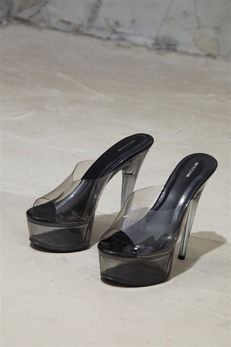 mules platform heels