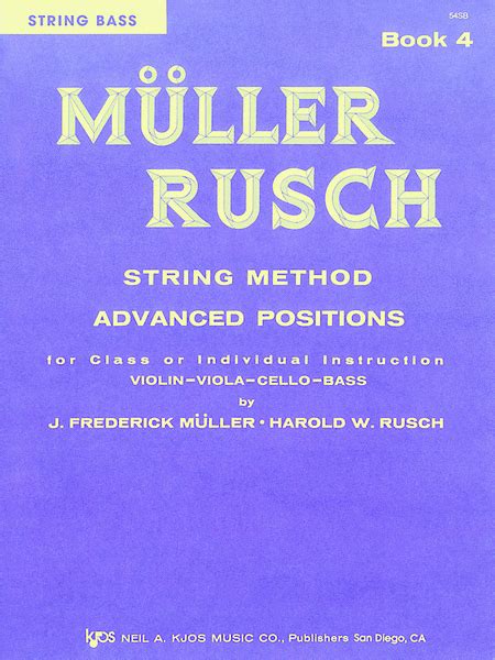 muller or rusch string method book 4 violin kjos music co Kindle Editon