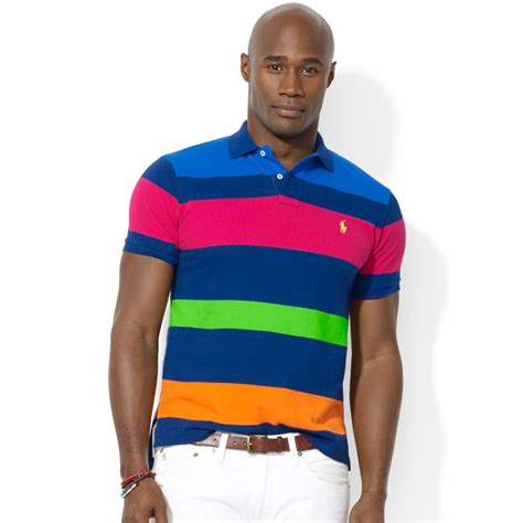 multi color polo shirts