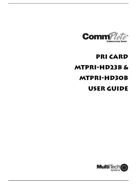 multi tech mtpri hd23b owners manual Doc