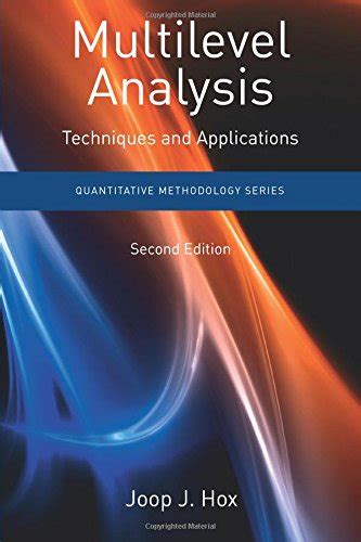 multilevel analysis techniques and applications second edition quantitative methodology series PDF