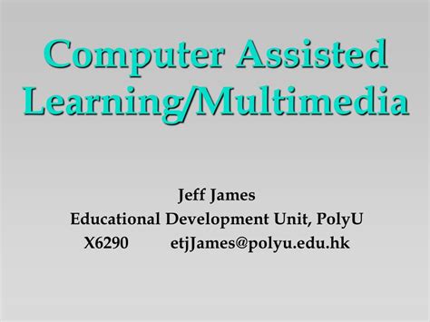 multimedia computer assisted learning PDF