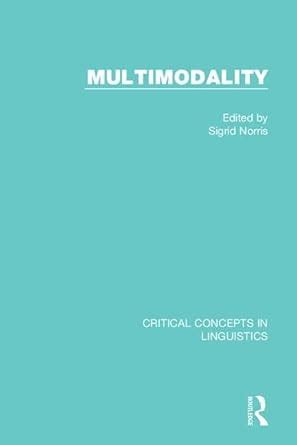 multimodality critical concepts linguistics sigrid Doc