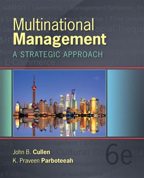 multinational management a strategic approach 6th ed Reader