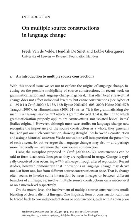 multiple constructions language benjamins current Kindle Editon