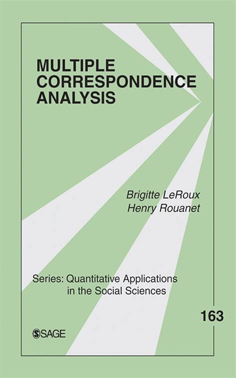 multiple correspondence analysis quantitative applications in the social sciences PDF