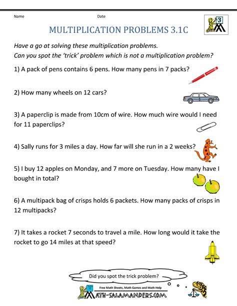 multiplication division word problems 3rd grade Epub