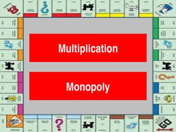 multiplication monopoly board game PDF