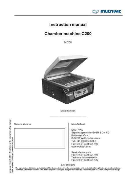 multivac a 200 manual pdf Epub