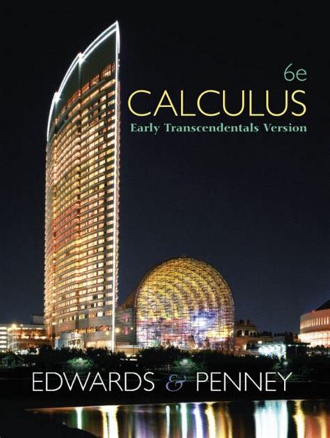 multivariable calculus 6th ed penney and edwards pearson PDF