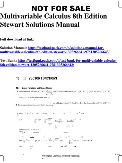 multivariable calculus stewart solutions manual Epub