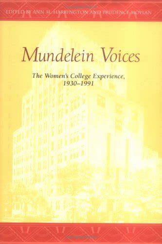 mundelein voices the womens college experience 1930 1991 PDF