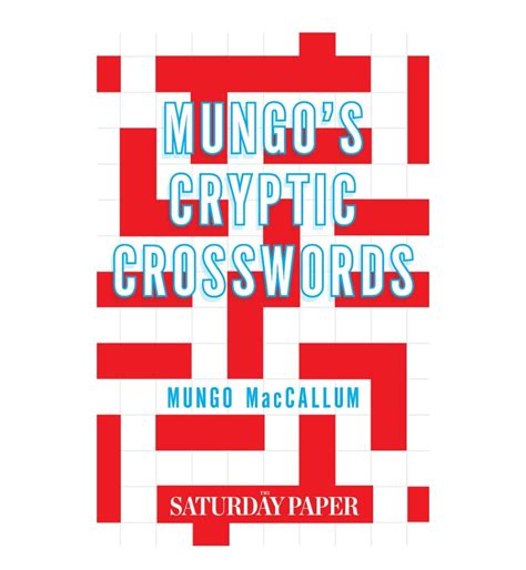 mungos cryptic crosswords from the saturday paper PDF