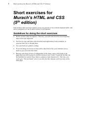 murach html exercise solutions Ebook Kindle Editon